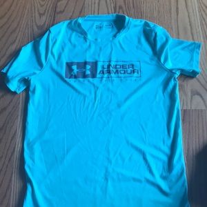 Men’s small aqua blue Under Armour heatgear shirt